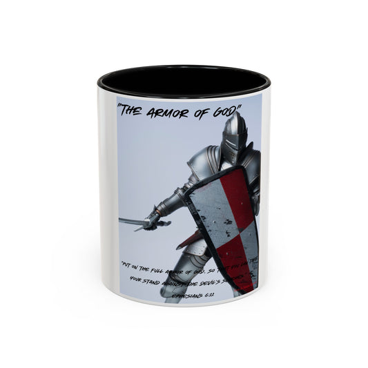 "Armor of God": Accent Coffee Mug (11, 15oz)
