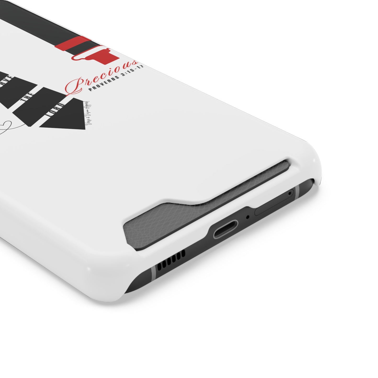 "Ruby, More Precious: Phone Case with Card Holder