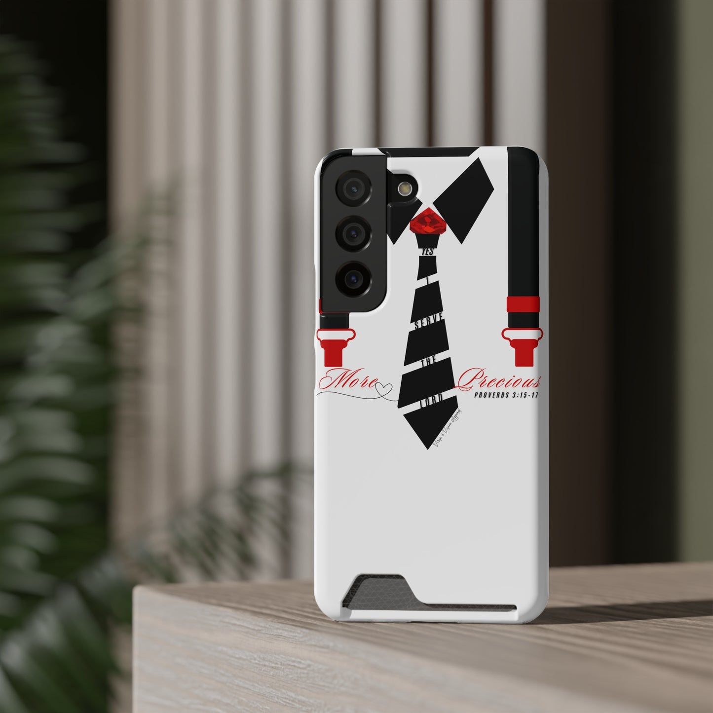 "Ruby, More Precious: Phone Case with Card Holder