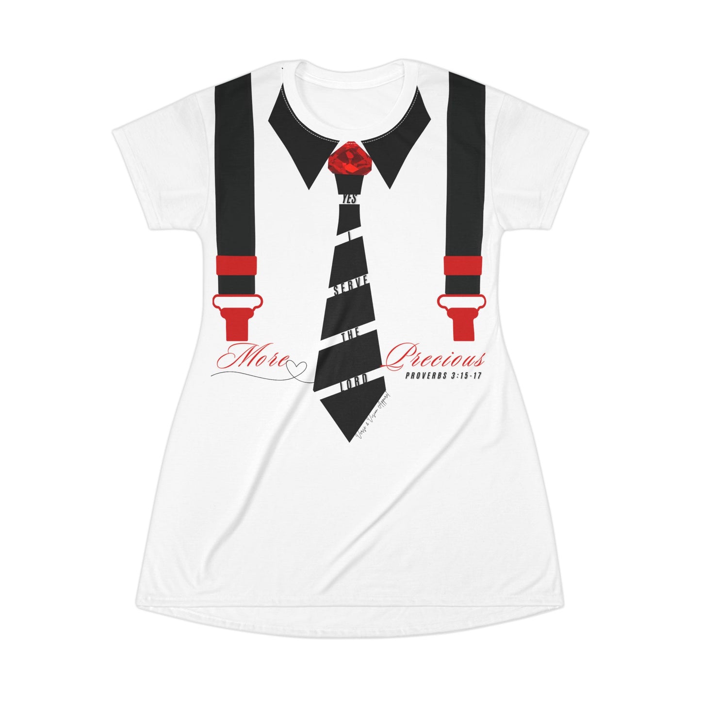 "Ruby, More Precious: T-Shirt Dress (AOP)