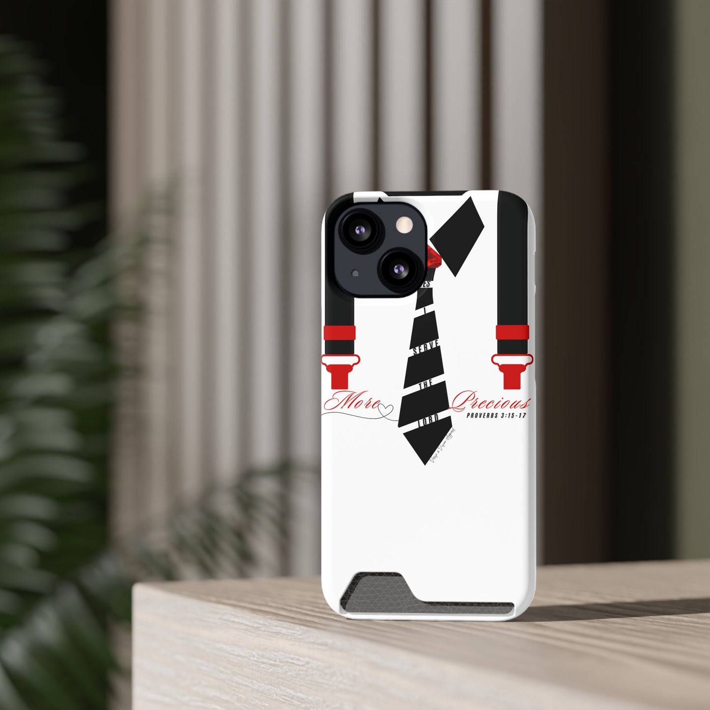 "Ruby, More Precious: Phone Case with Card Holder