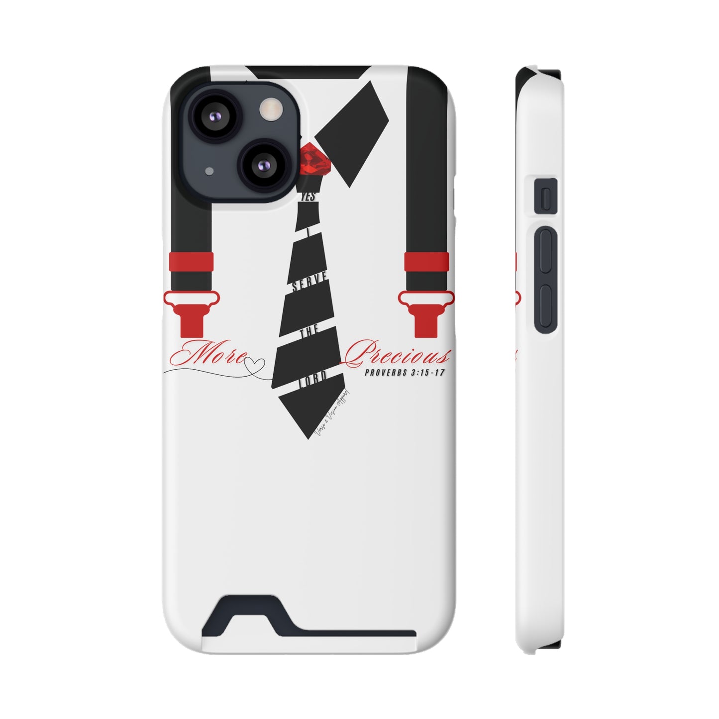 "Ruby, More Precious: Phone Case with Card Holder