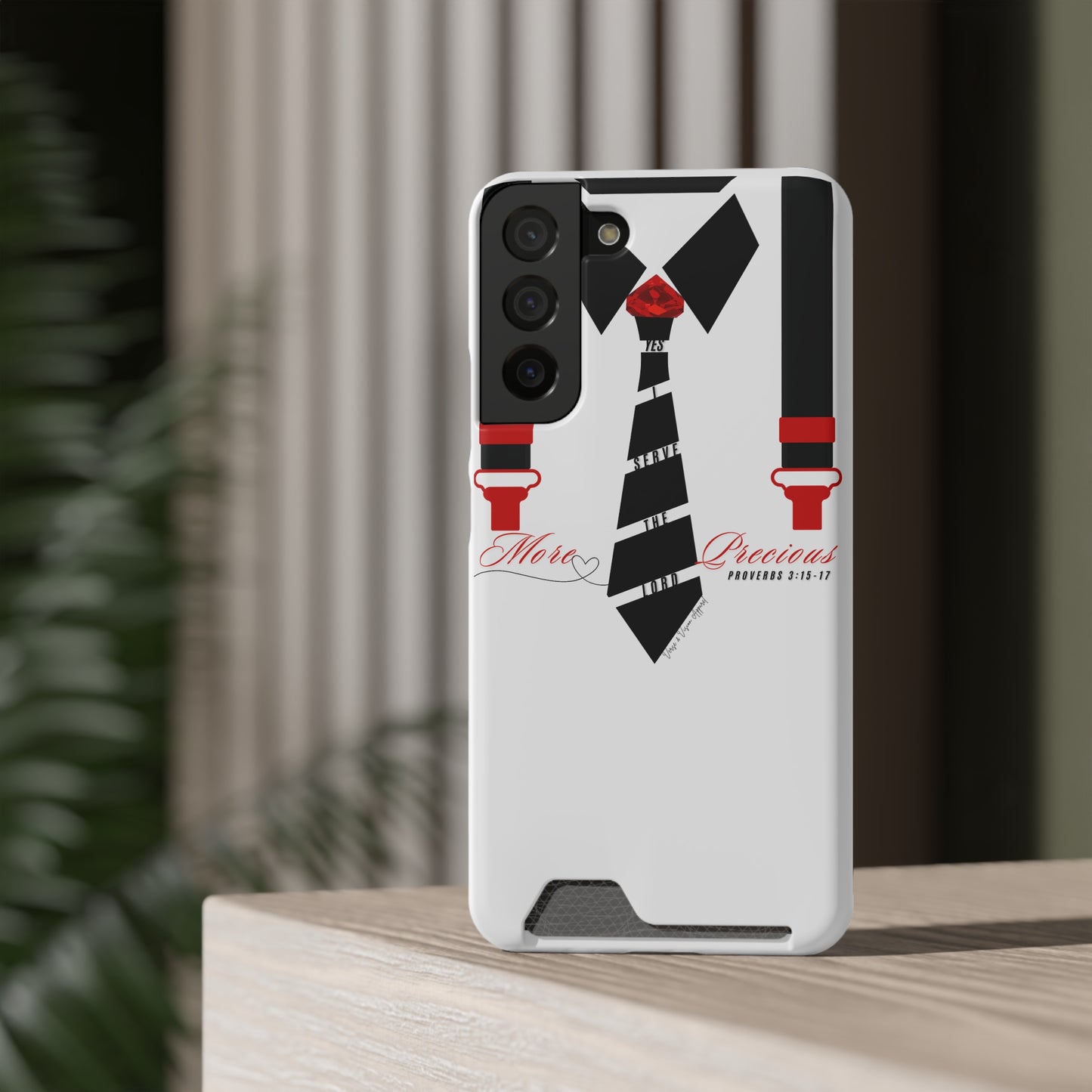 "Ruby, More Precious: Phone Case with Card Holder