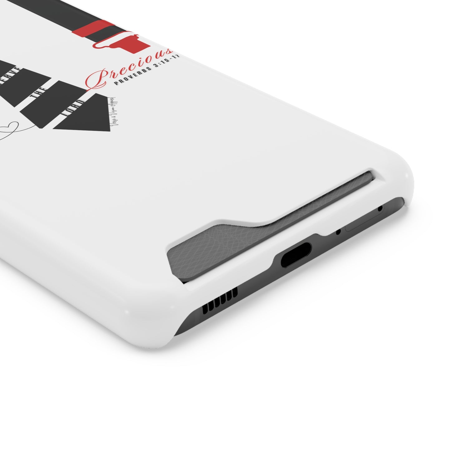 "Ruby, More Precious: Phone Case with Card Holder