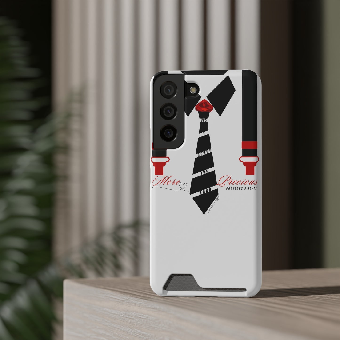 "Ruby, More Precious: Phone Case with Card Holder