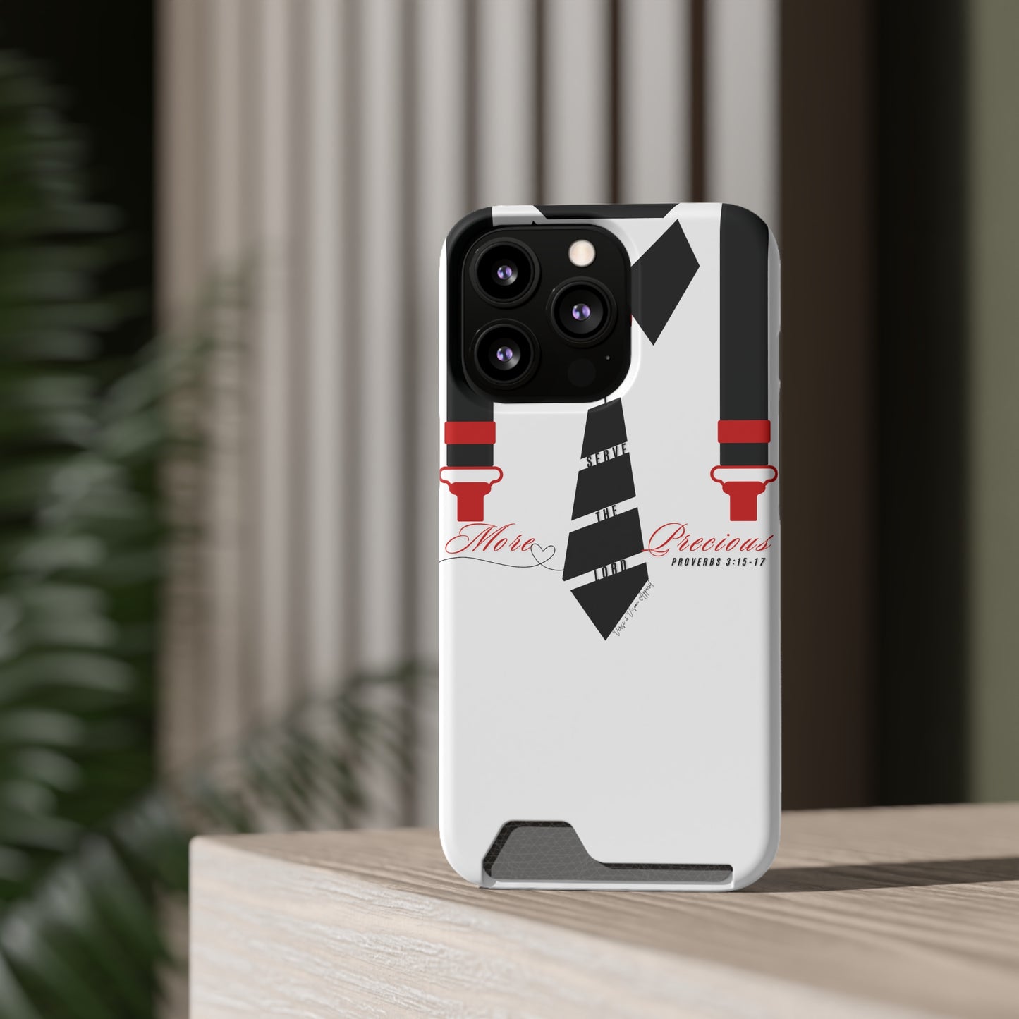 "Ruby, More Precious: Phone Case with Card Holder