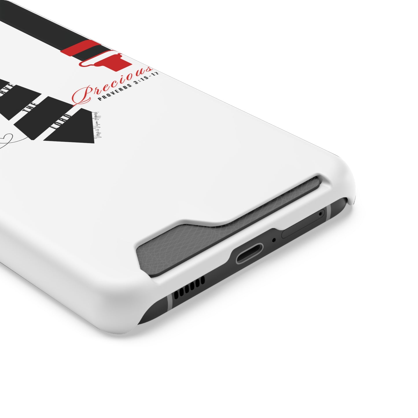 "Ruby, More Precious: Phone Case with Card Holder