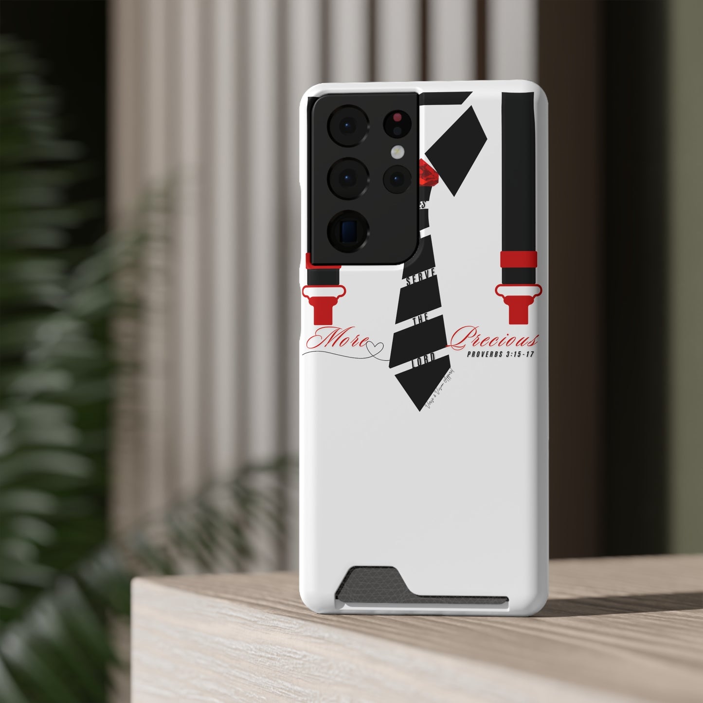 "Ruby, More Precious: Phone Case with Card Holder