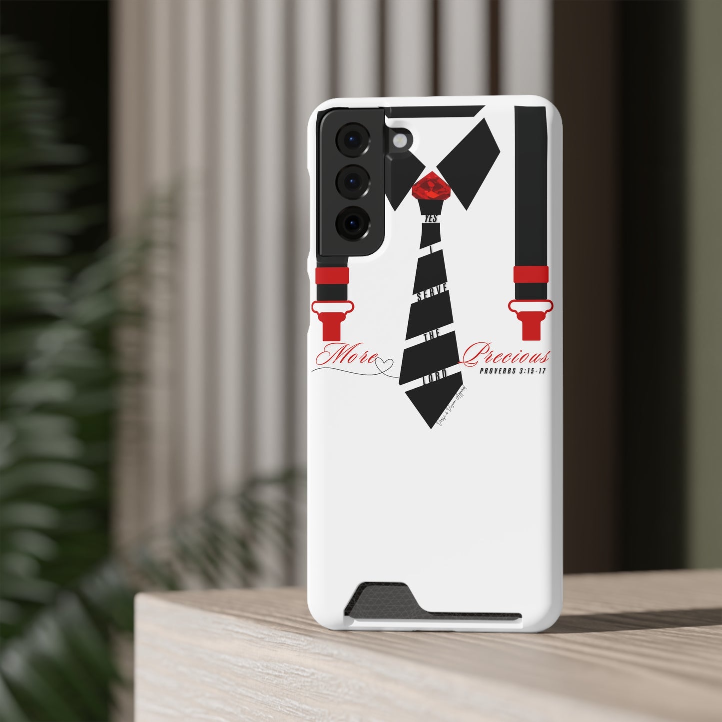 "Ruby, More Precious: Phone Case with Card Holder