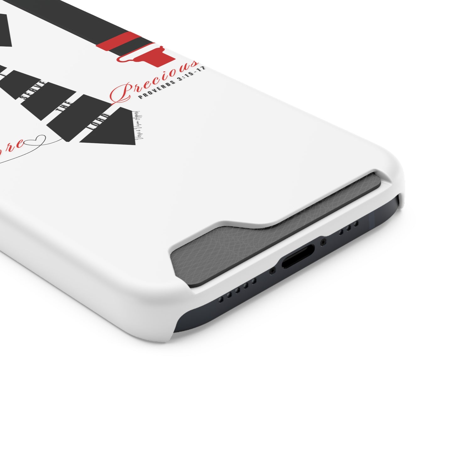 "Ruby, More Precious: Phone Case with Card Holder