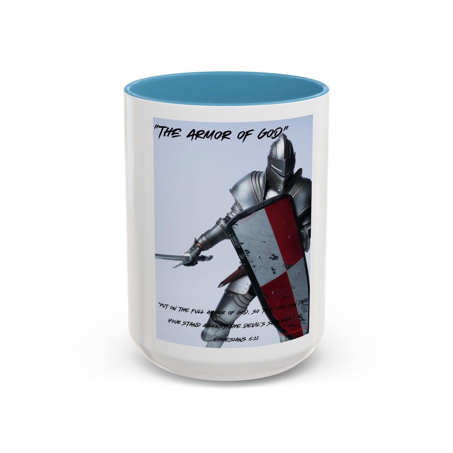 "Armor of God": Accent Coffee Mug (11, 15oz)