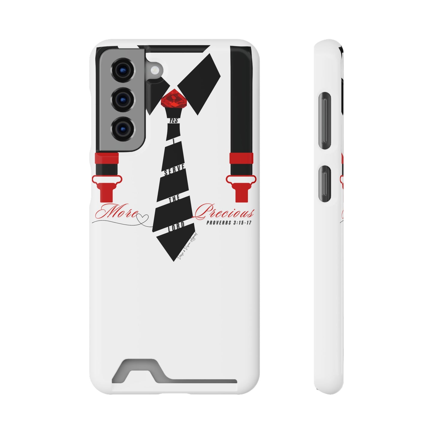 "Ruby, More Precious: Phone Case with Card Holder