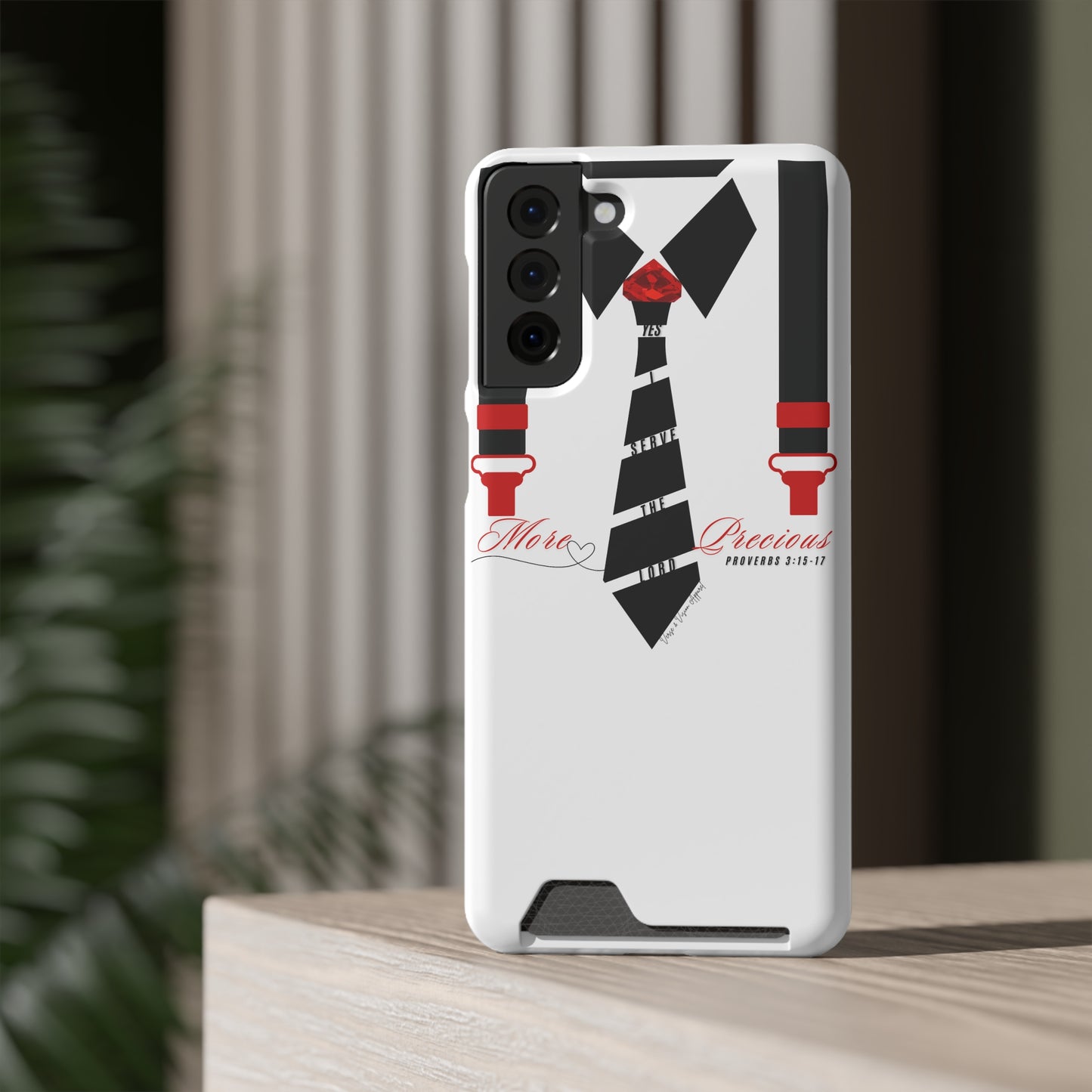 "Ruby, More Precious: Phone Case with Card Holder