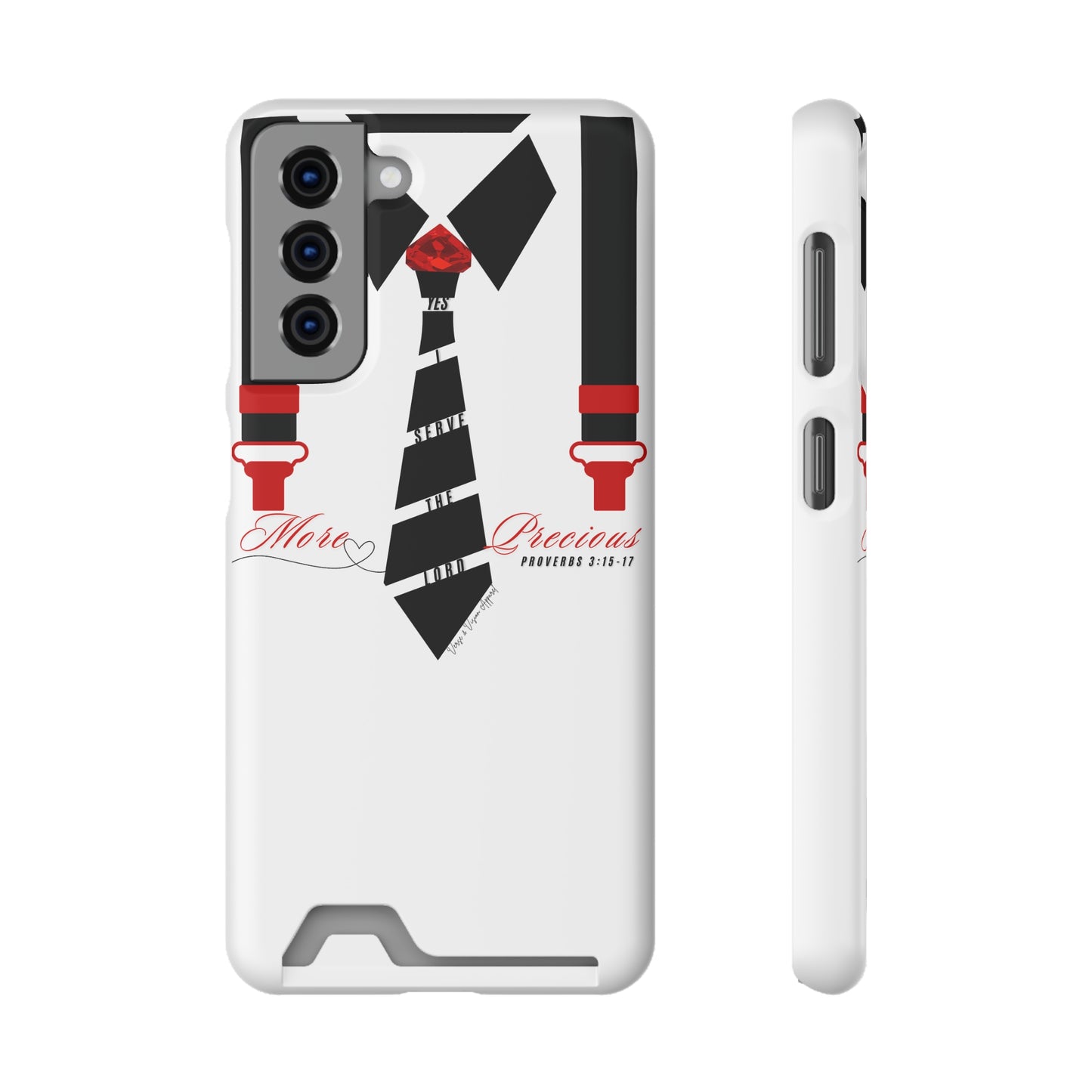 "Ruby, More Precious: Phone Case with Card Holder