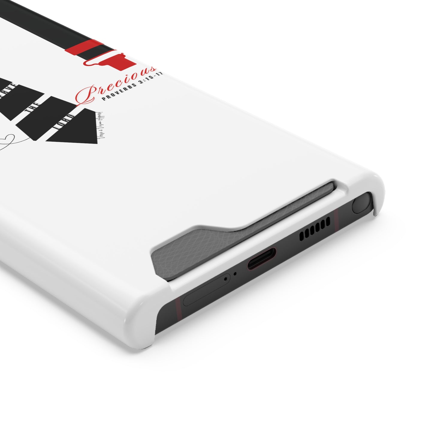 "Ruby, More Precious: Phone Case with Card Holder