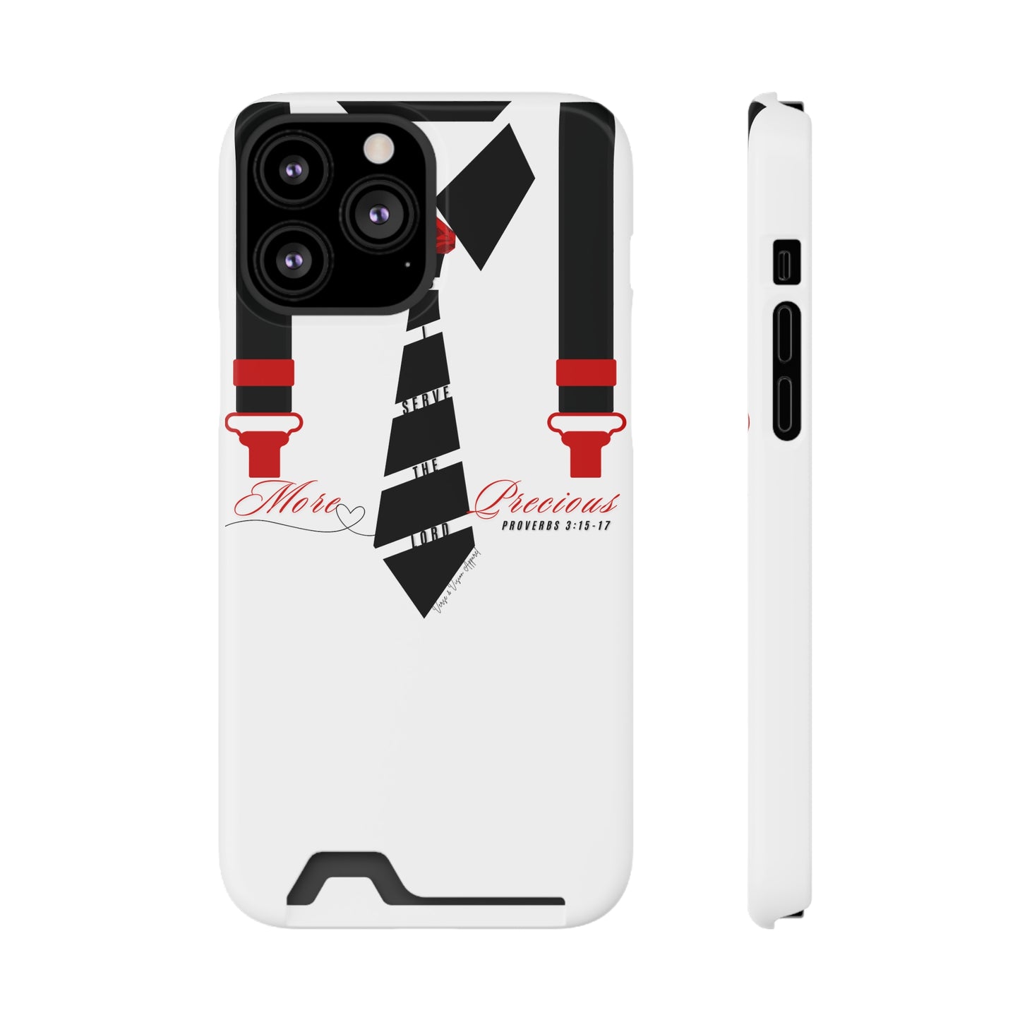 "Ruby, More Precious: Phone Case with Card Holder