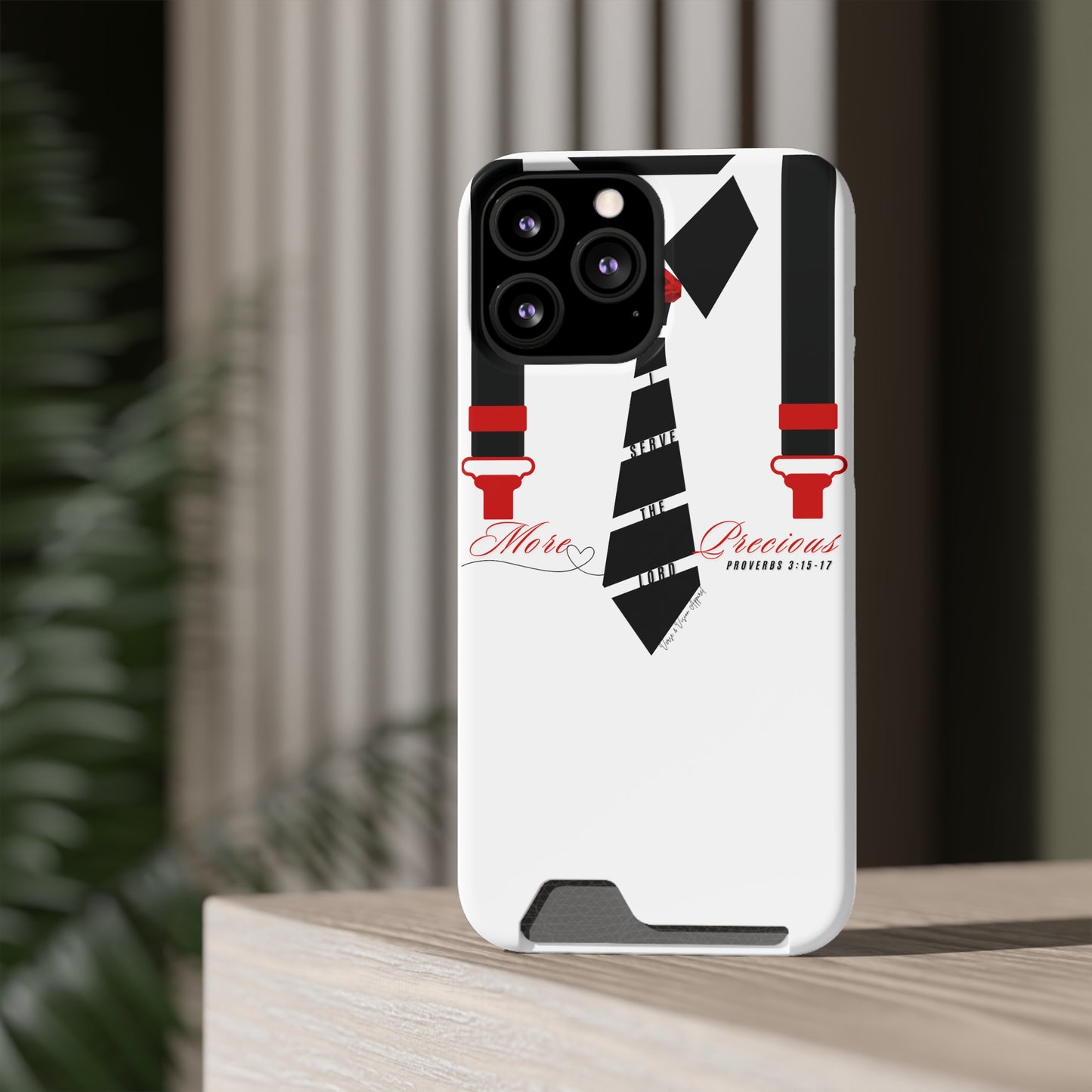 "Ruby, More Precious: Phone Case with Card Holder