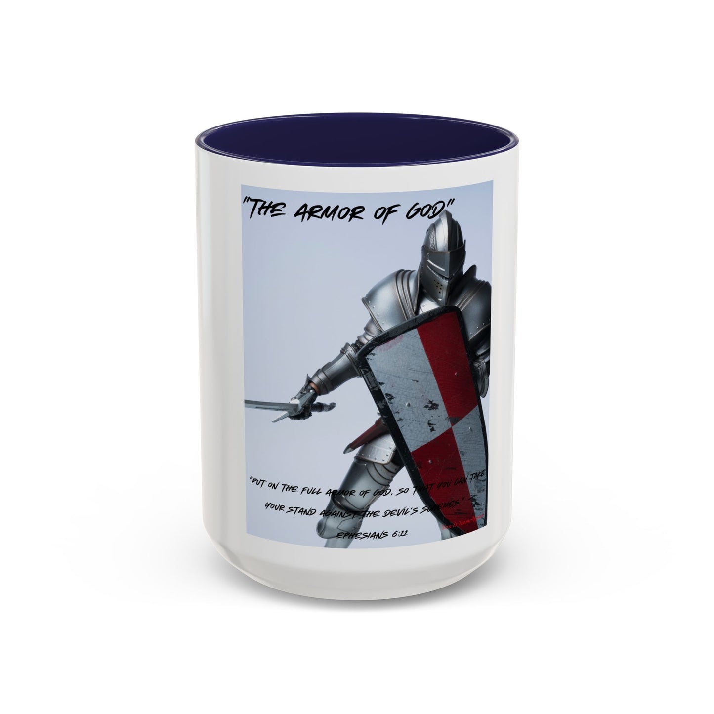"Armor of God": Accent Coffee Mug (11, 15oz)