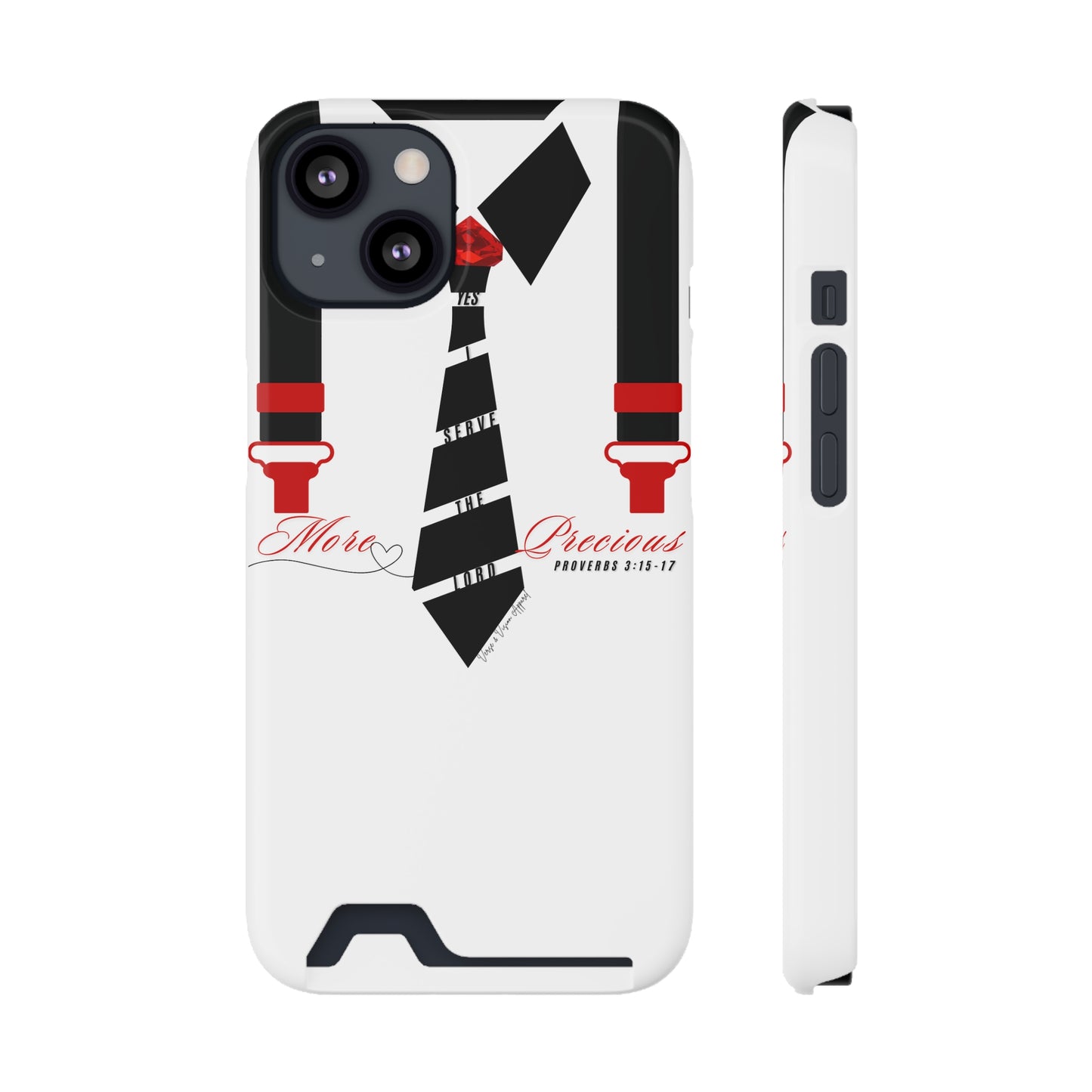 "Ruby, More Precious: Phone Case with Card Holder