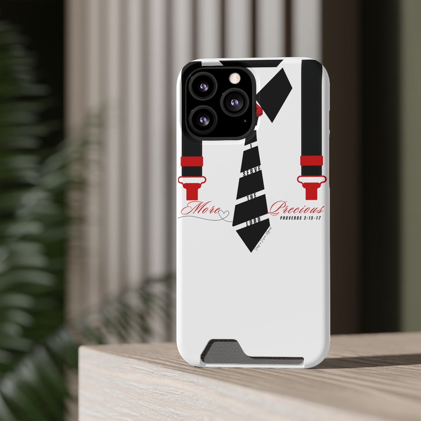 "Ruby, More Precious: Phone Case with Card Holder