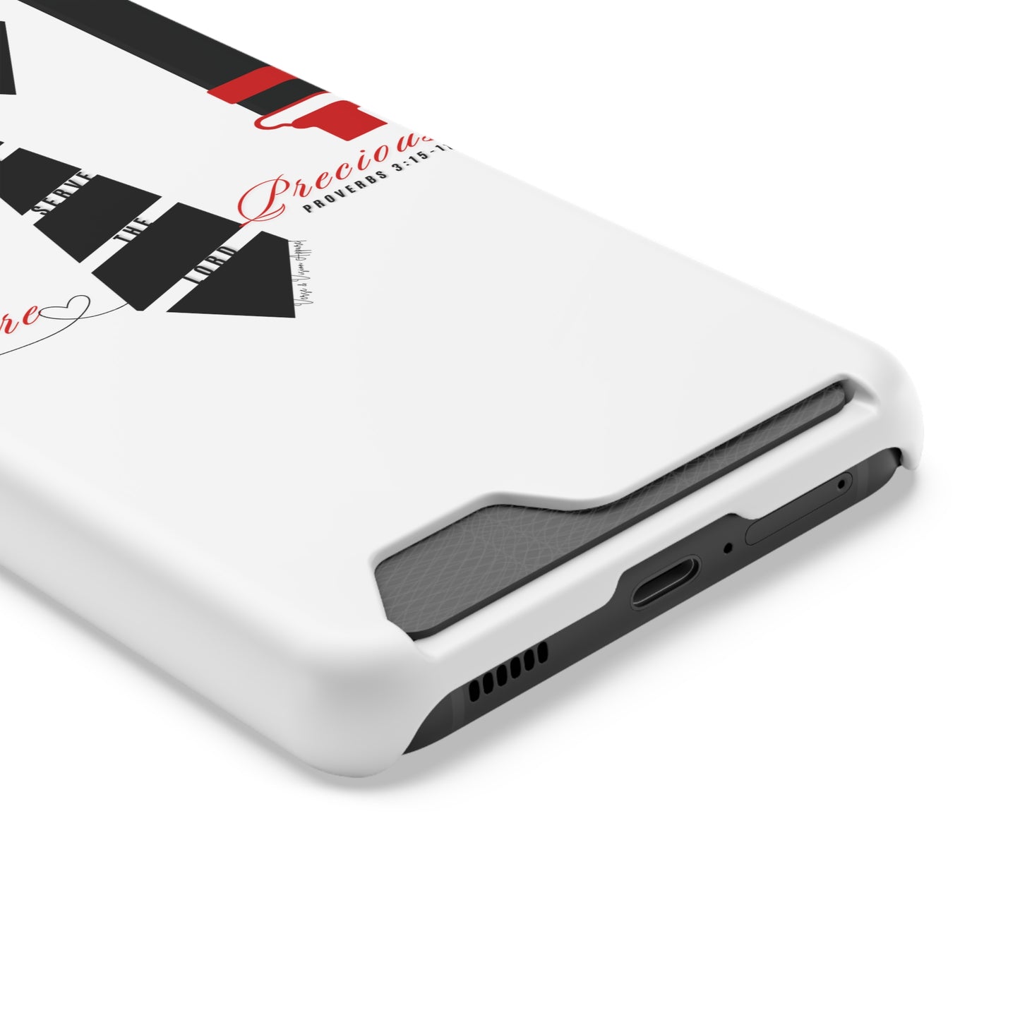 "Ruby, More Precious: Phone Case with Card Holder