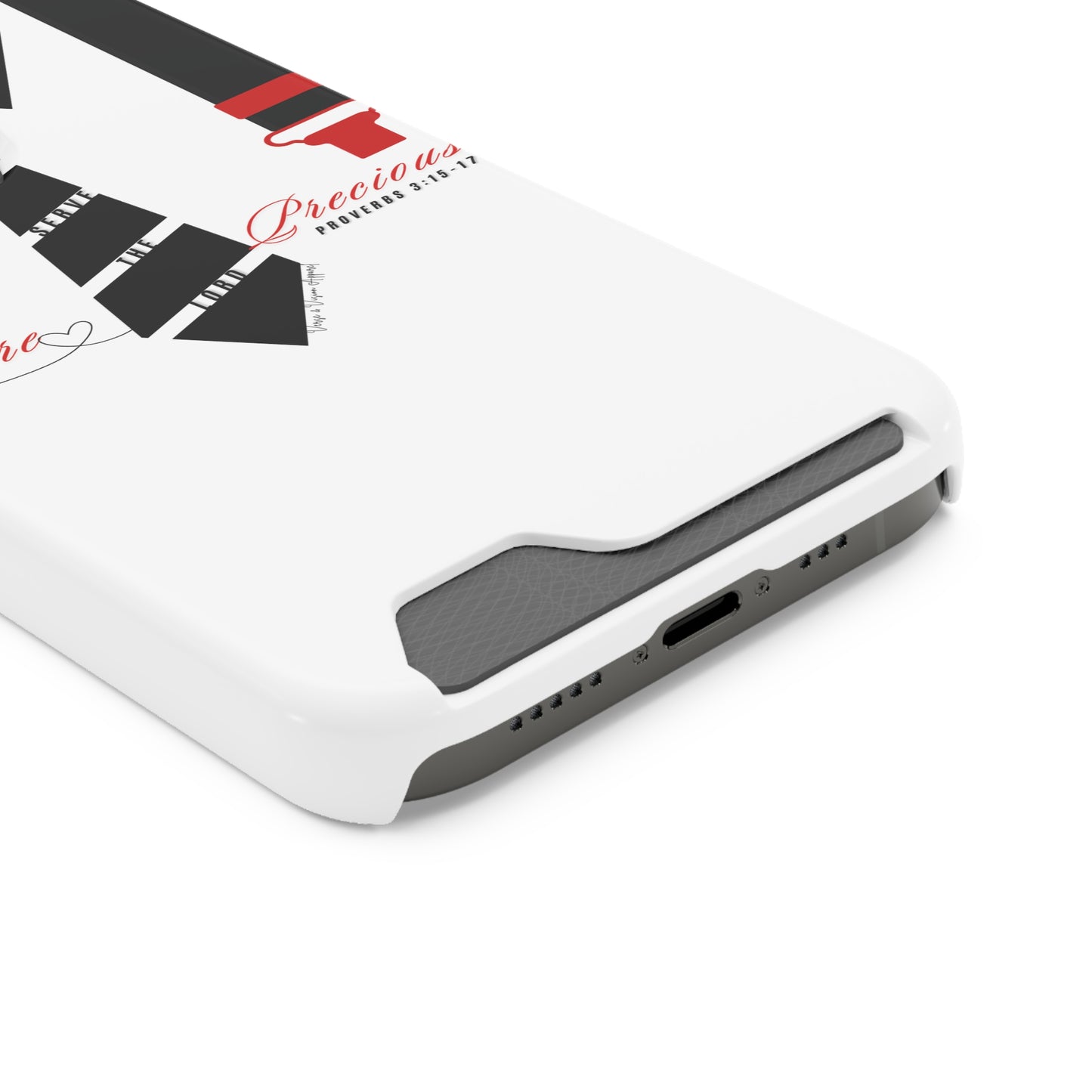 "Ruby, More Precious: Phone Case with Card Holder