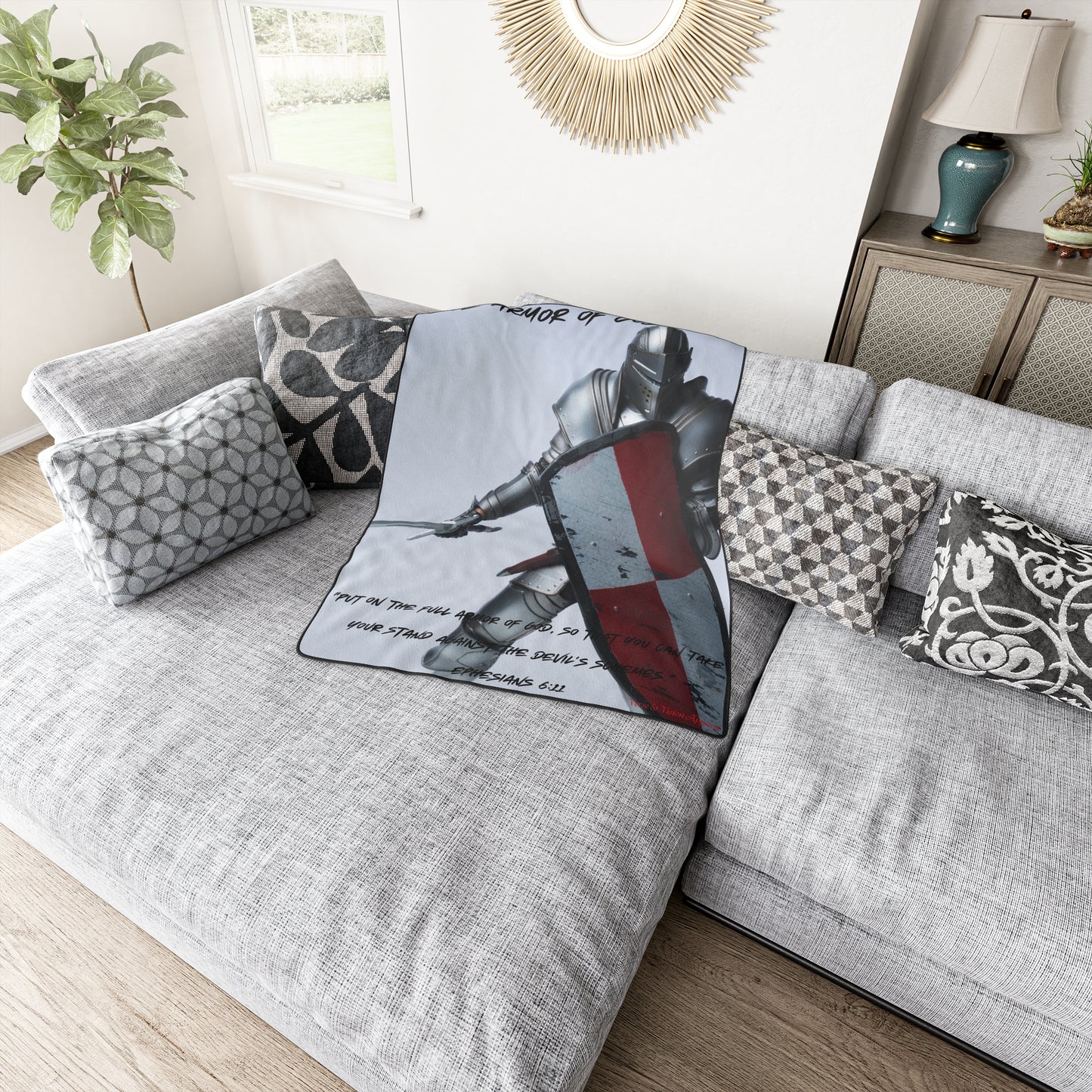 "Armor of God": Polyester Blanket