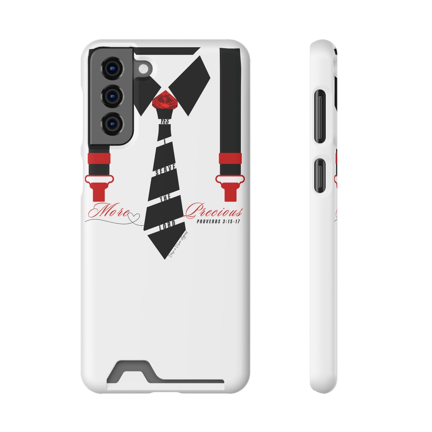 "Ruby, More Precious: Phone Case with Card Holder