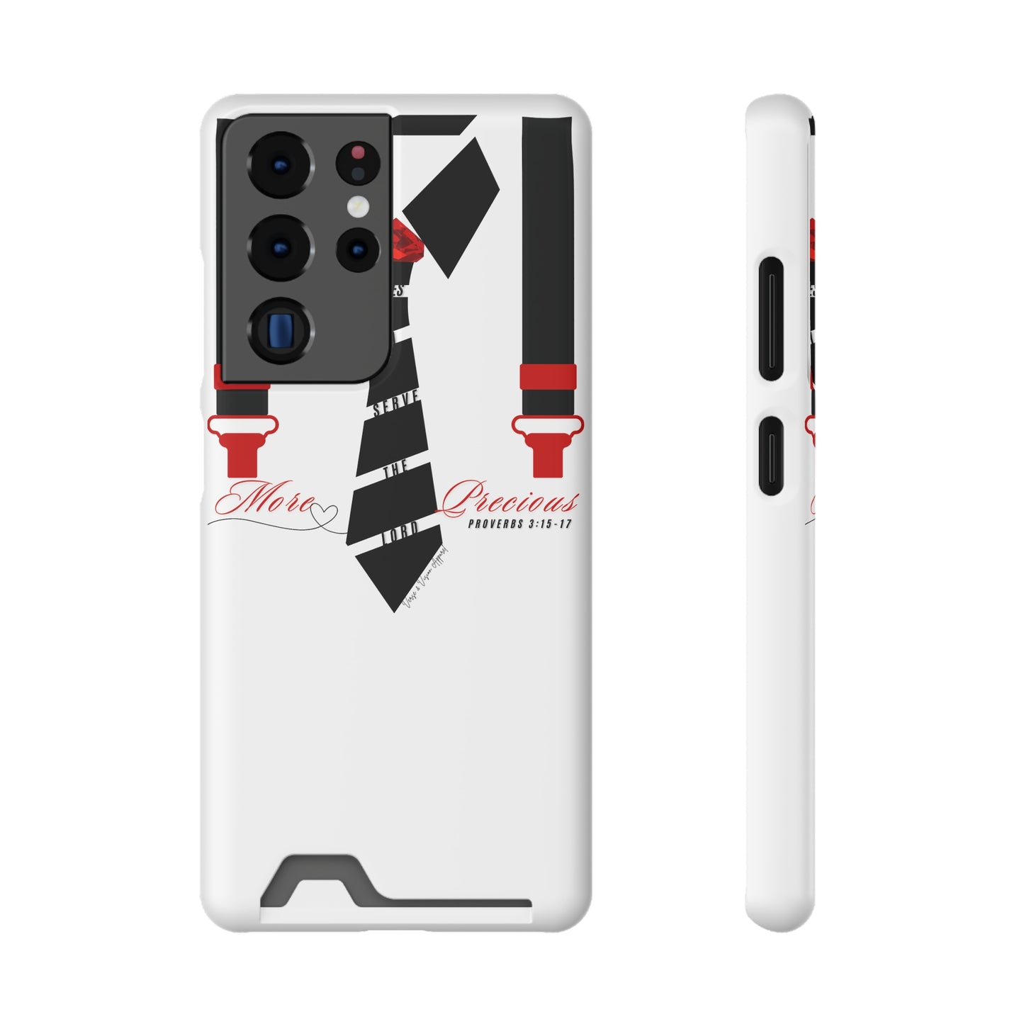 "Ruby, More Precious: Phone Case with Card Holder