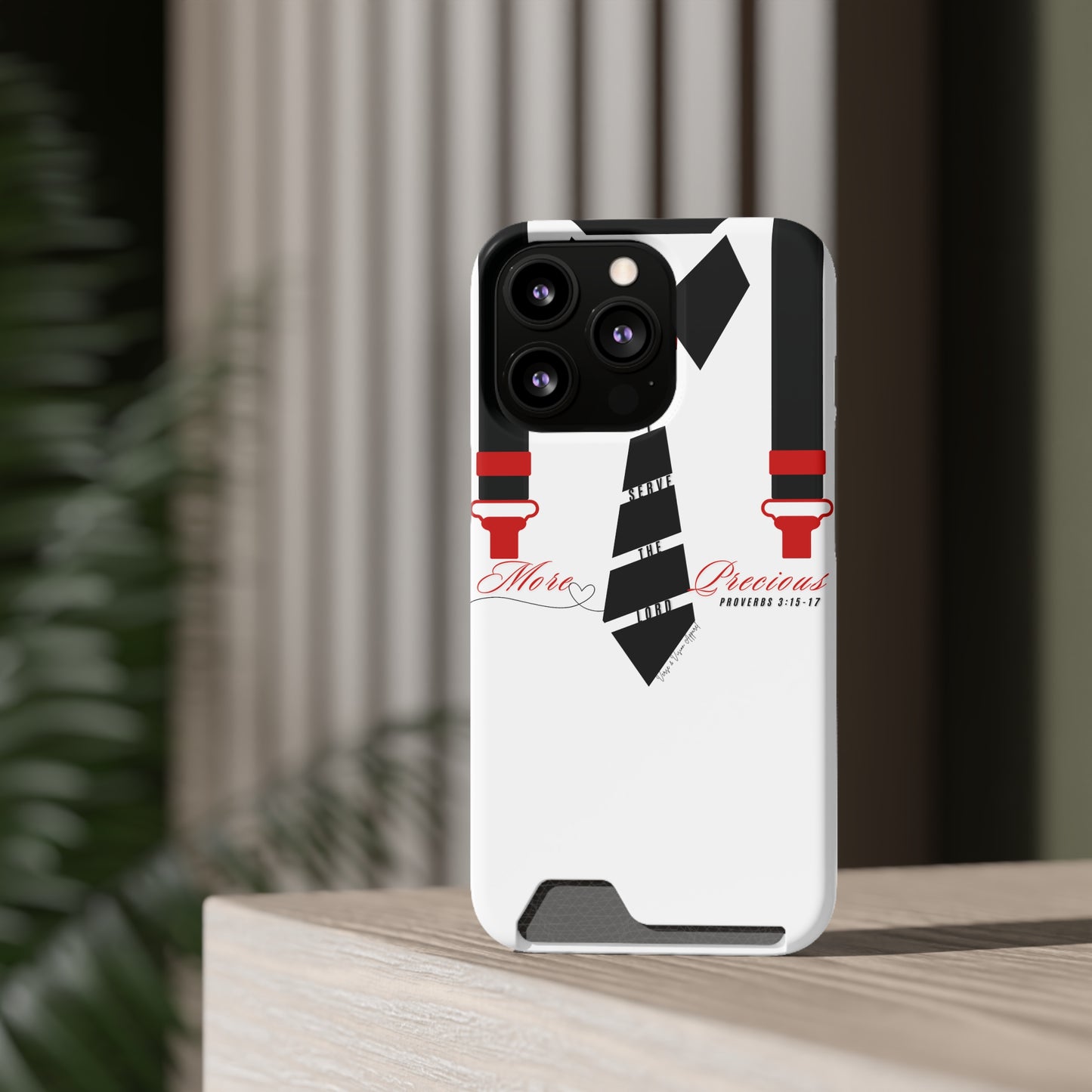 "Ruby, More Precious: Phone Case with Card Holder