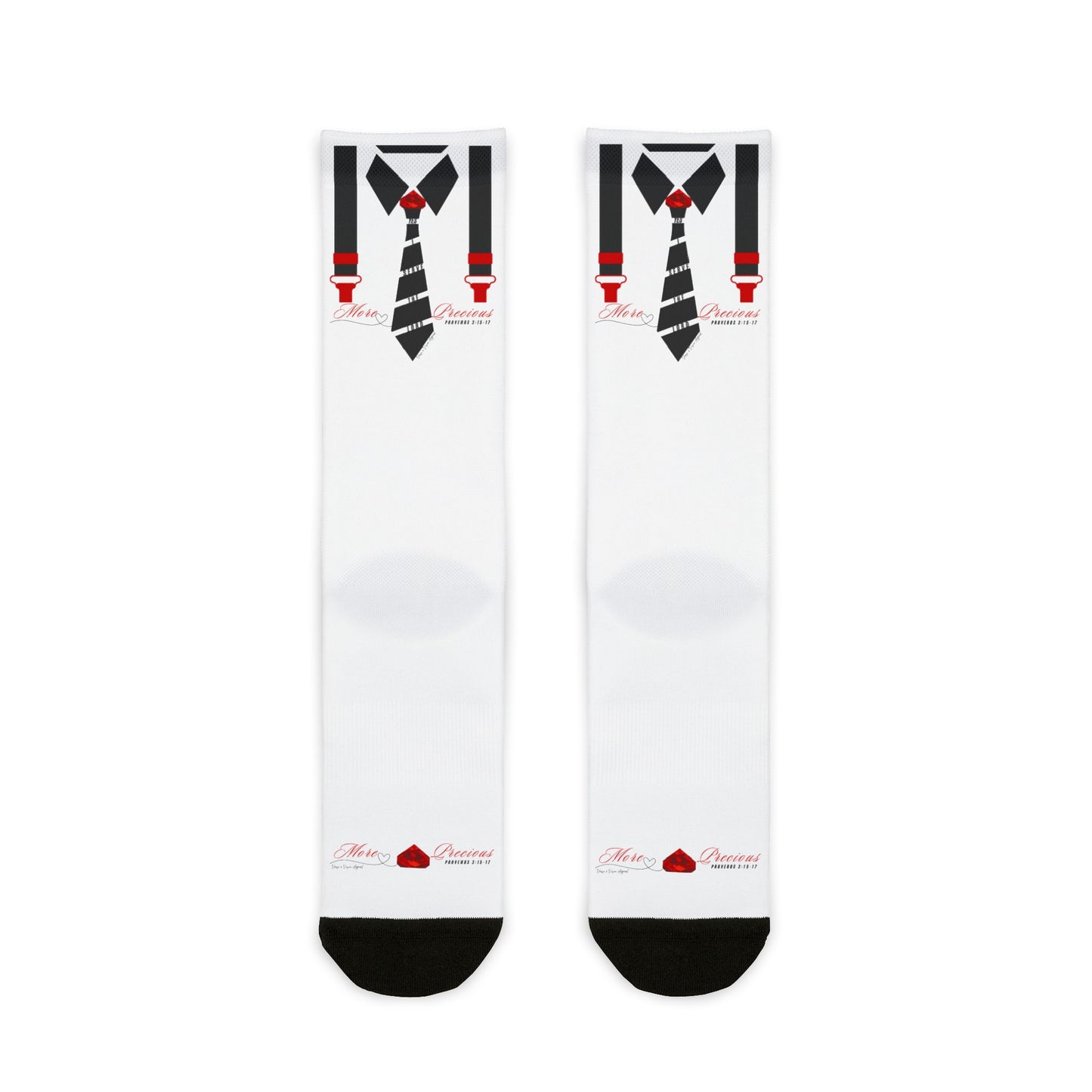 Far More Precious Sublimation Crew Socks