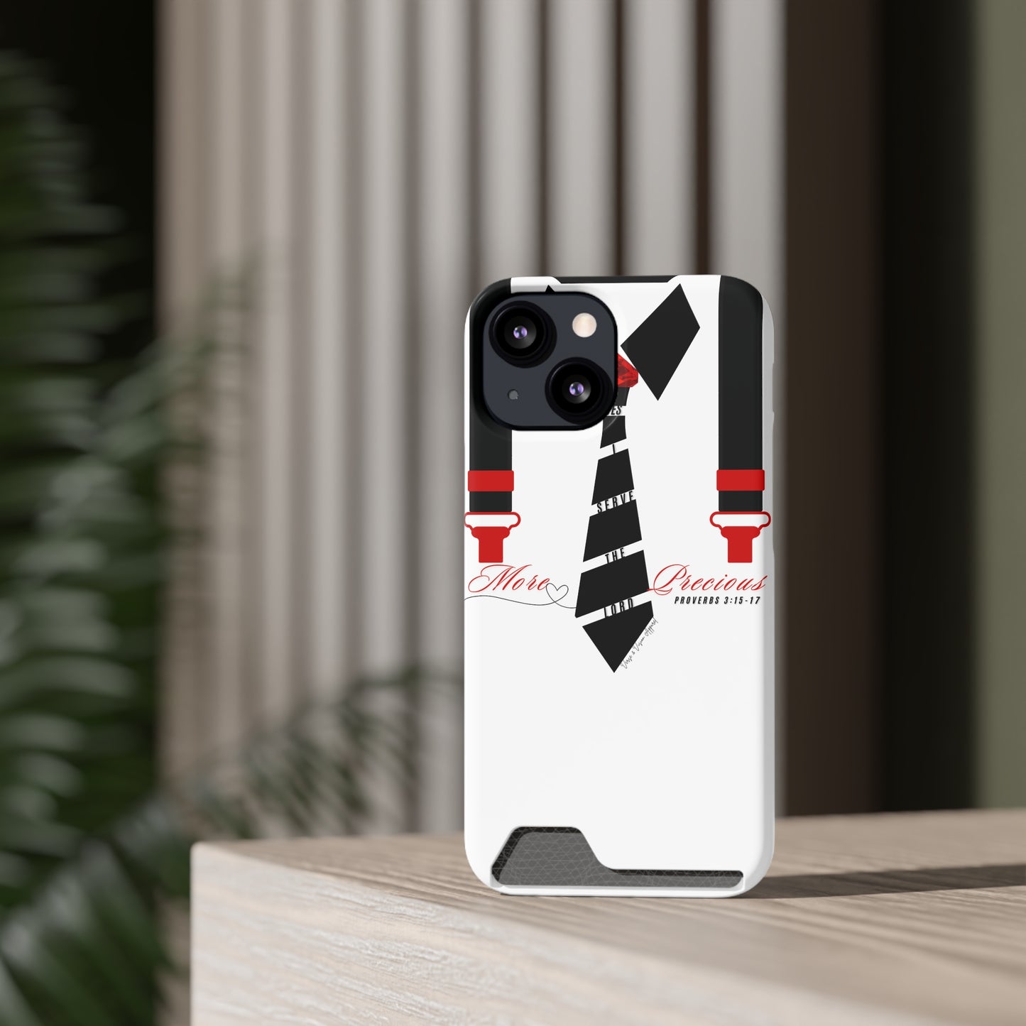 "Ruby, More Precious: Phone Case with Card Holder