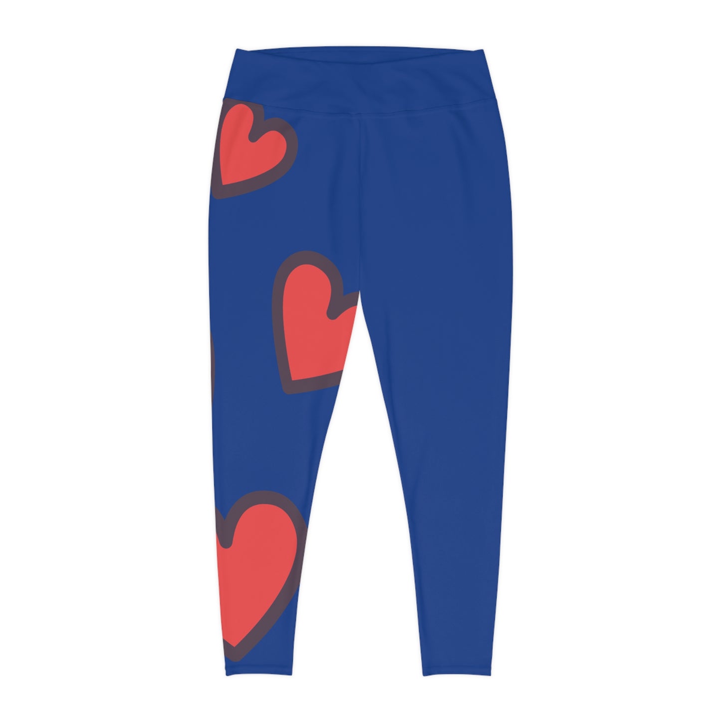 "Heart to Heart": Plus Size Leggings (AOP)