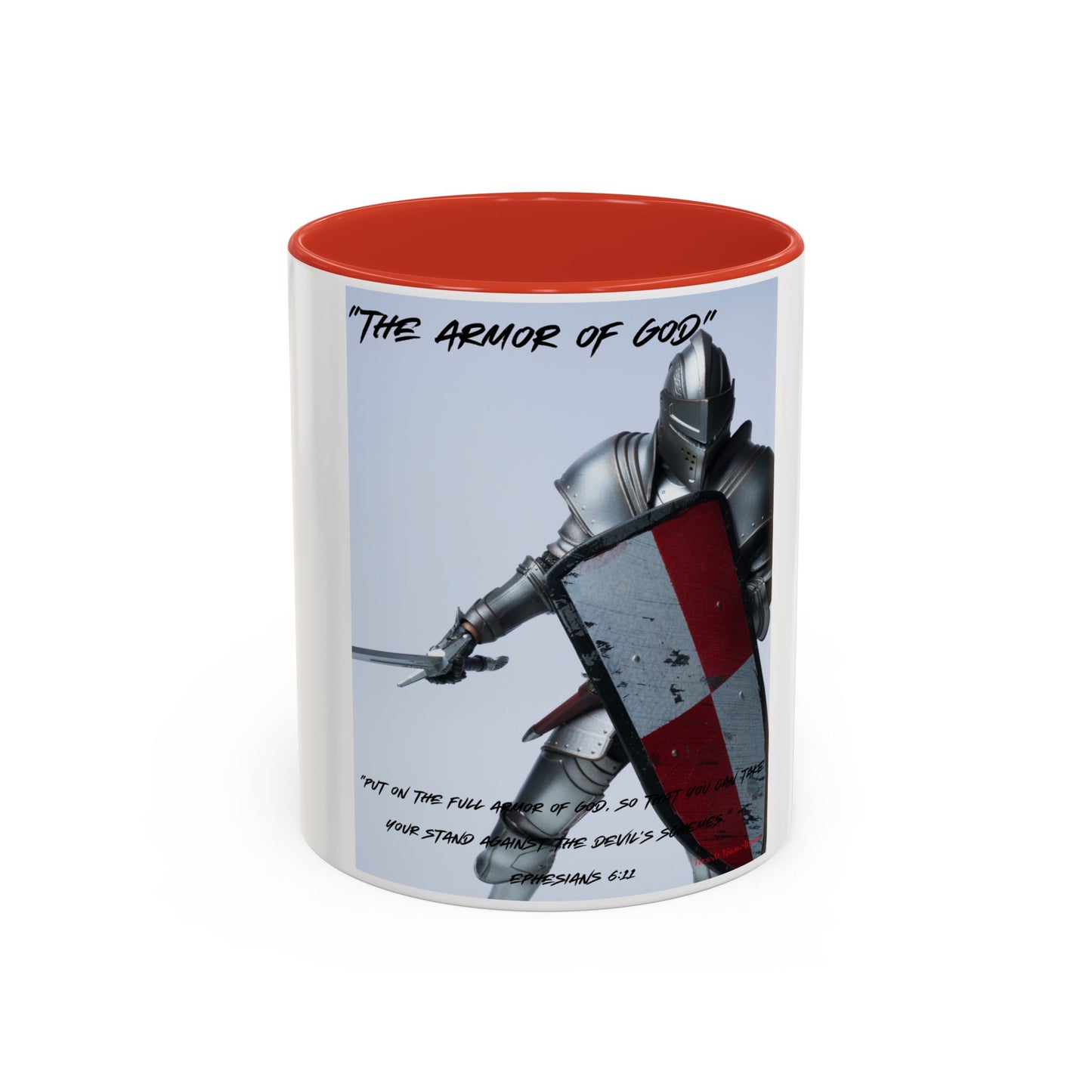 "Armor of God": Accent Coffee Mug (11, 15oz)
