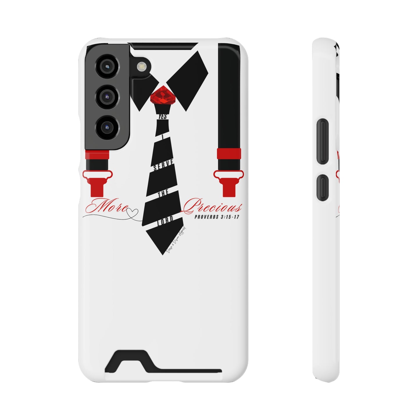 "Ruby, More Precious: Phone Case with Card Holder