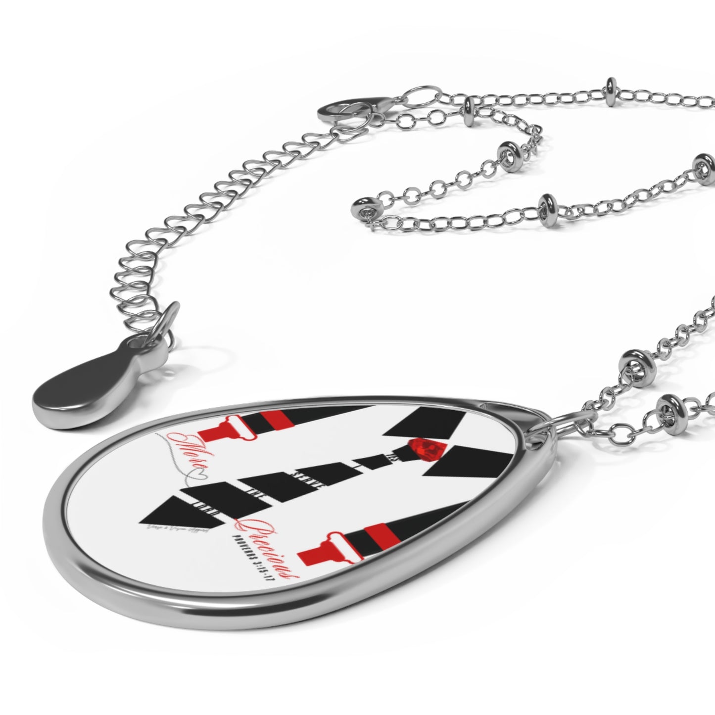 Far More Precious Oval Necklace