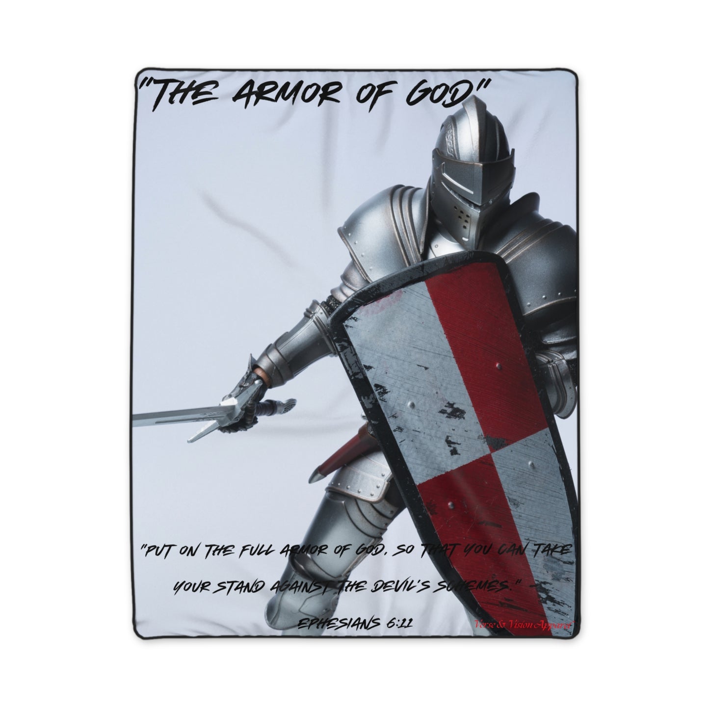 "Armor of God": Polyester Blanket