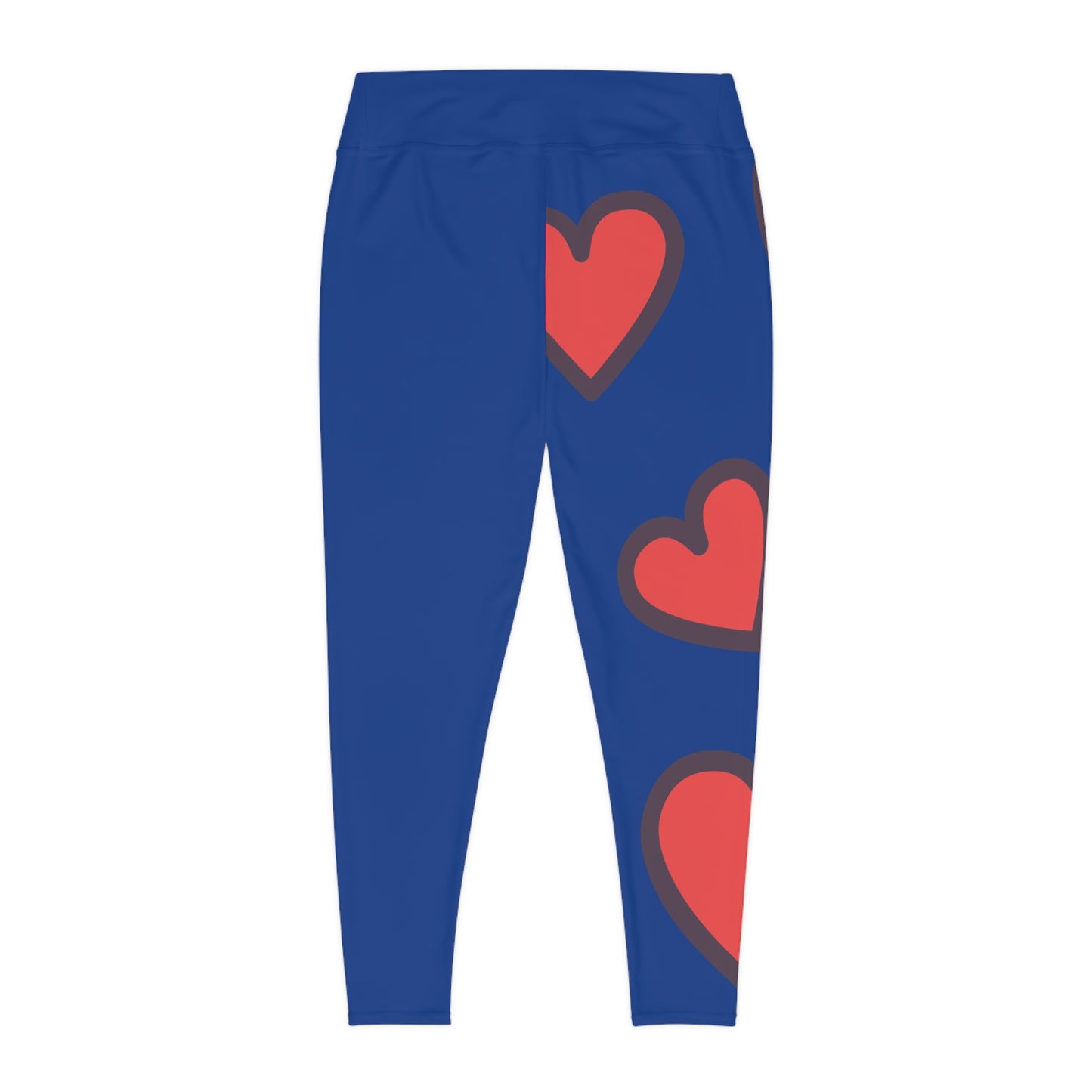 "Heart to Heart": Plus Size Leggings (AOP)