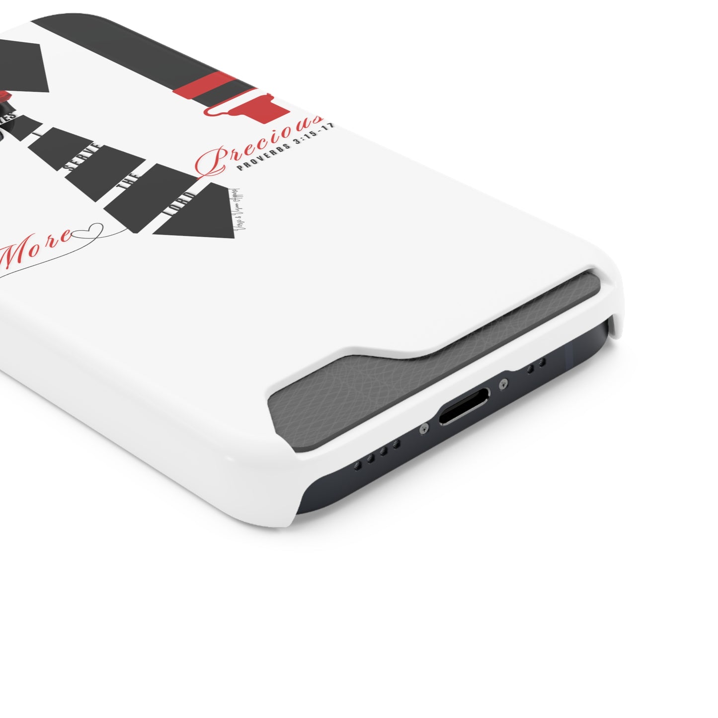 "Ruby, More Precious: Phone Case with Card Holder