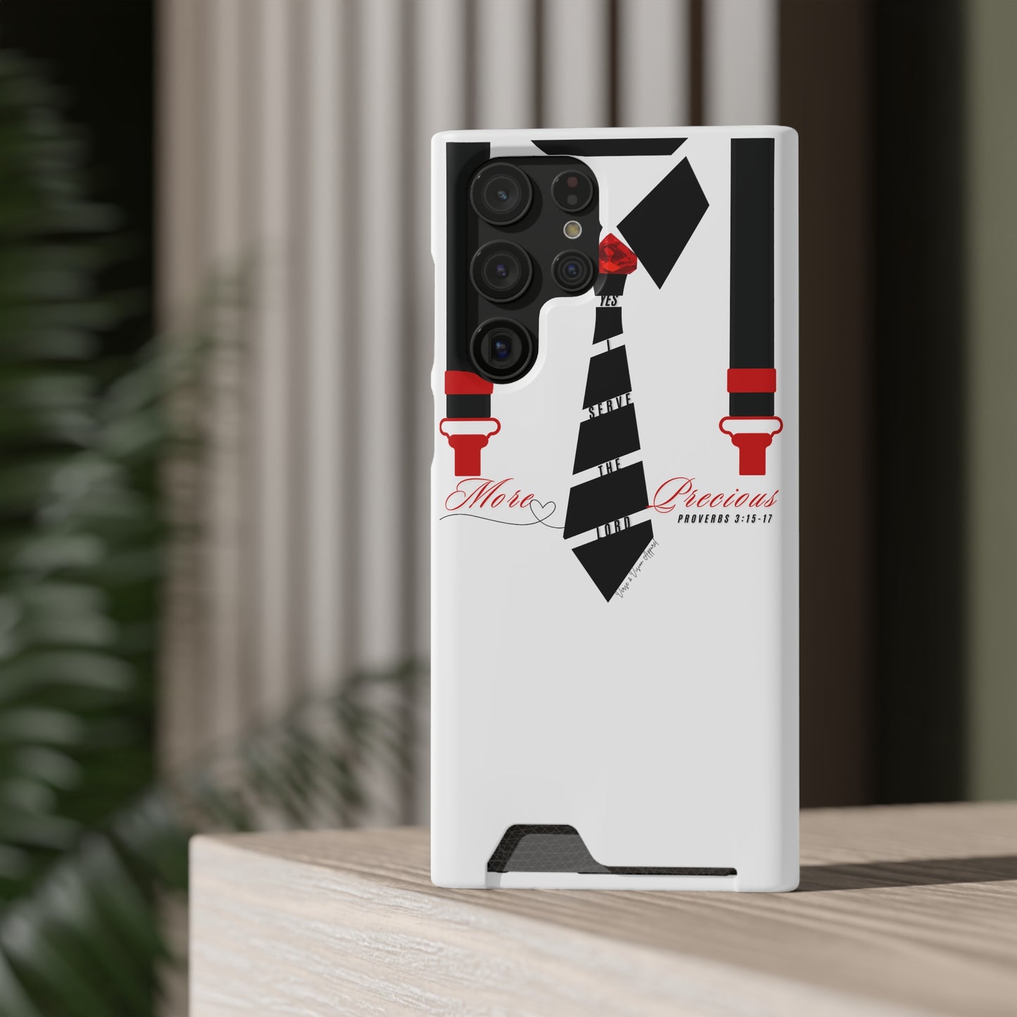 "Ruby, More Precious: Phone Case with Card Holder