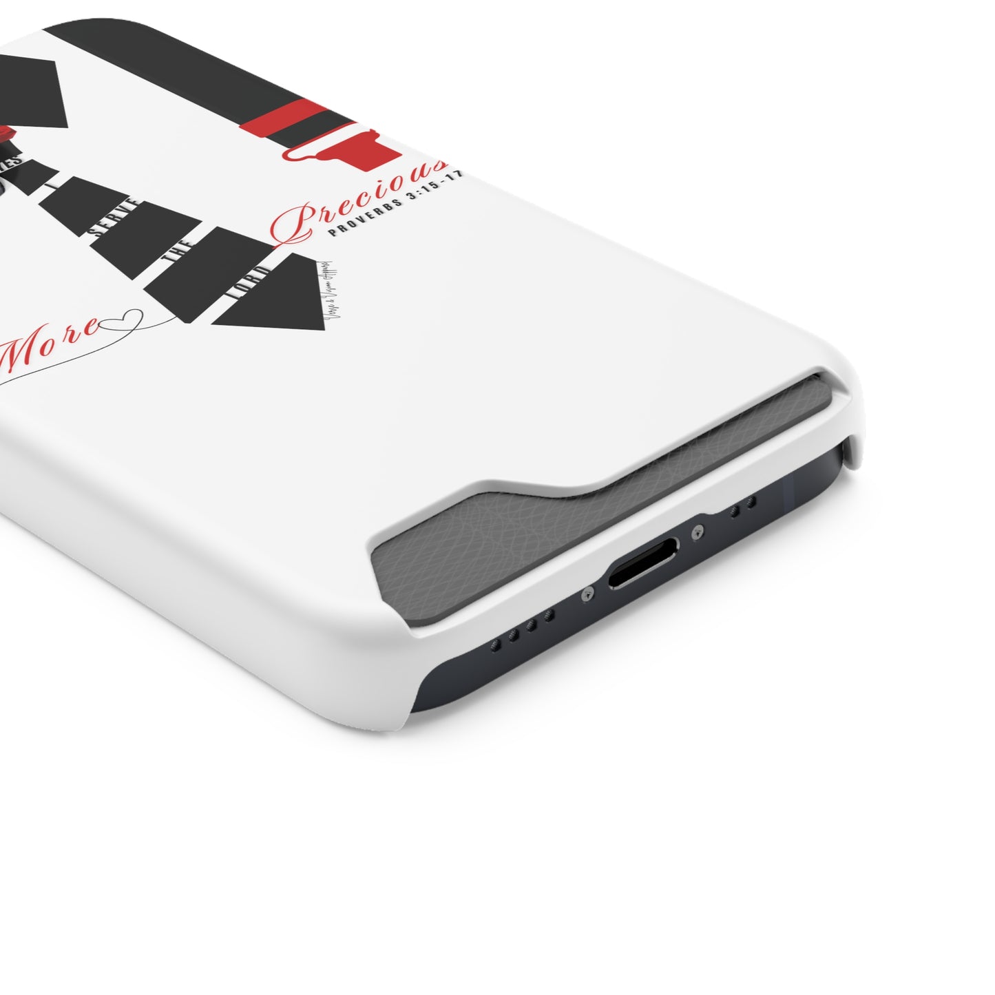 "Ruby, More Precious: Phone Case with Card Holder