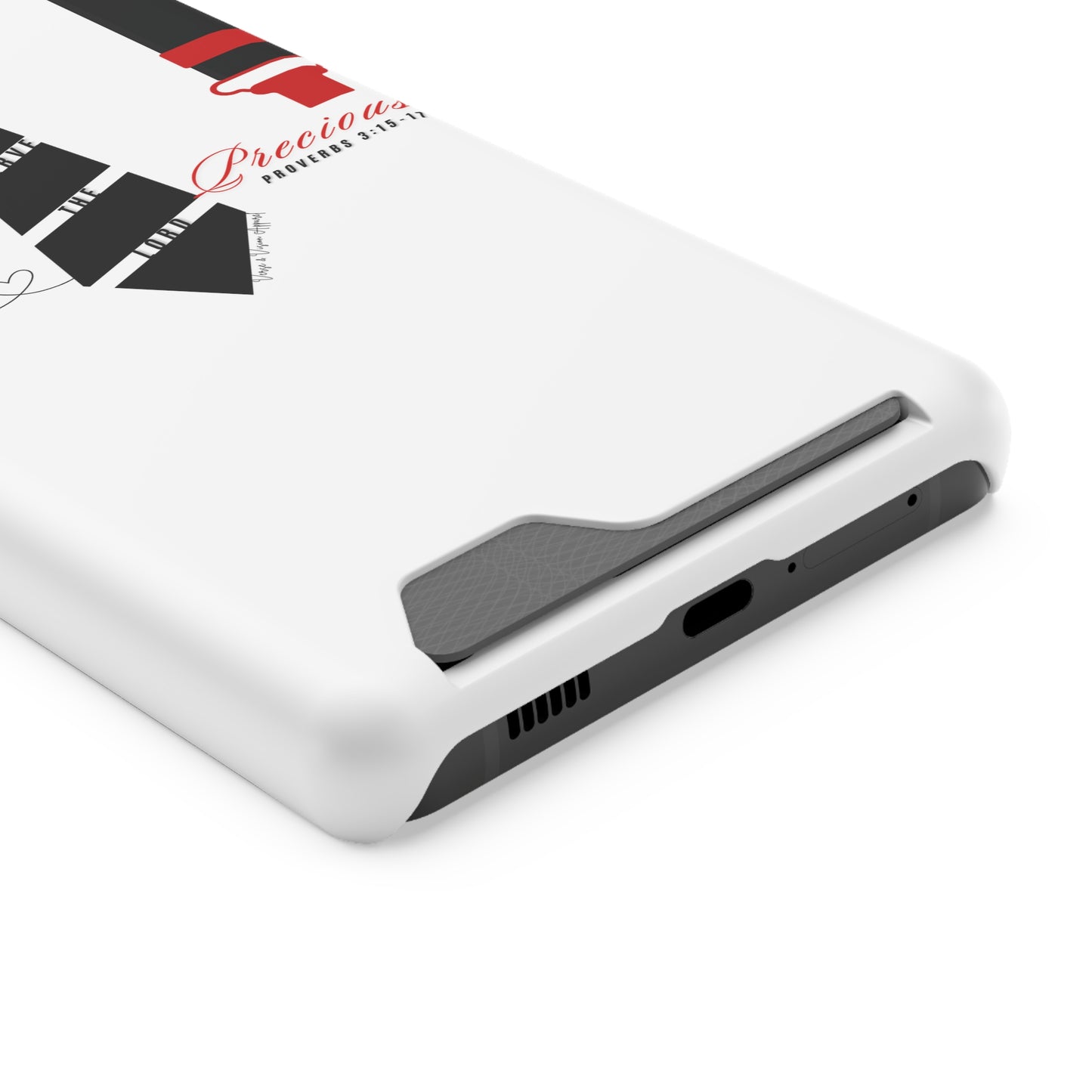 "Ruby, More Precious: Phone Case with Card Holder