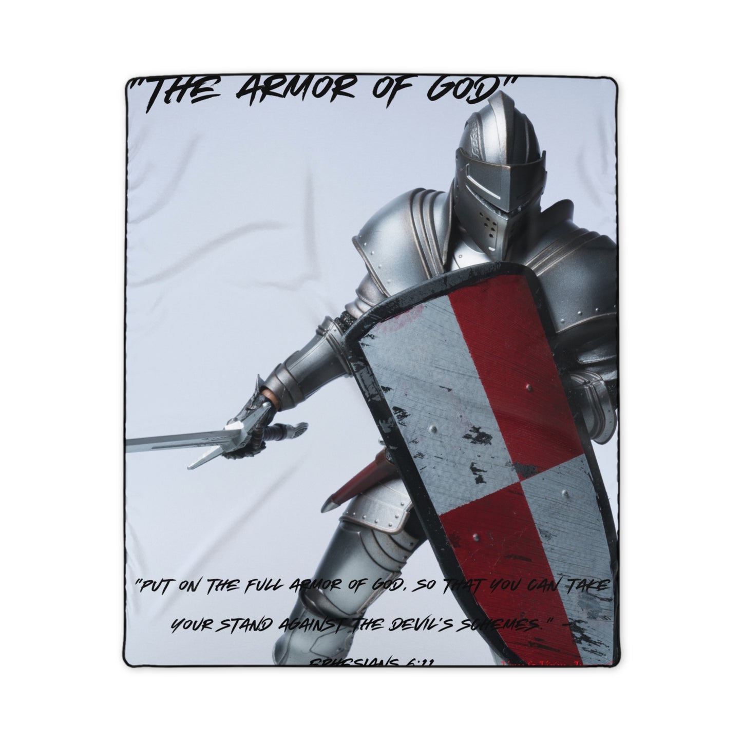"Armor of God": Polyester Blanket