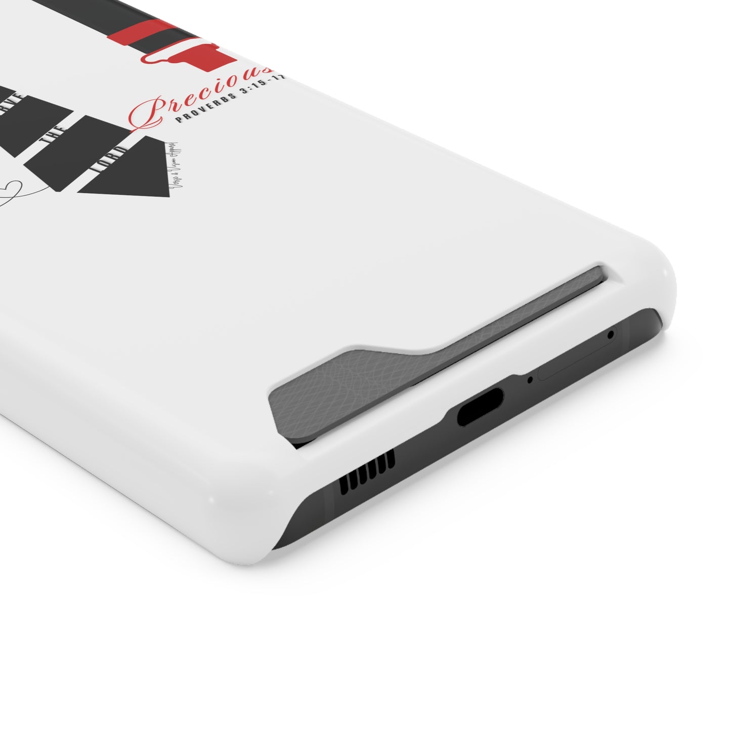 "Ruby, More Precious: Phone Case with Card Holder