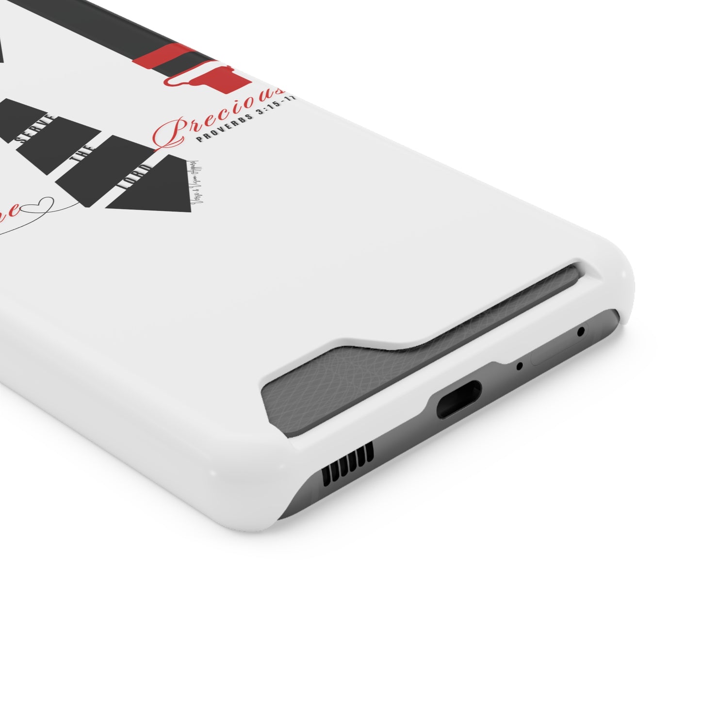 "Ruby, More Precious: Phone Case with Card Holder