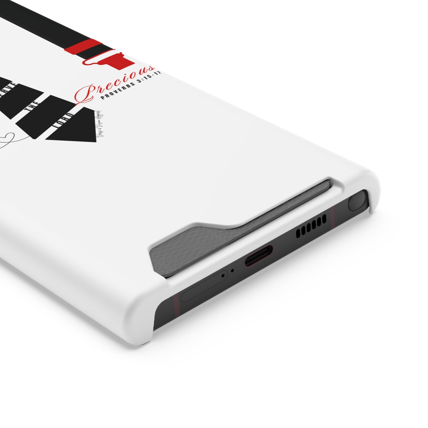 "Ruby, More Precious: Phone Case with Card Holder