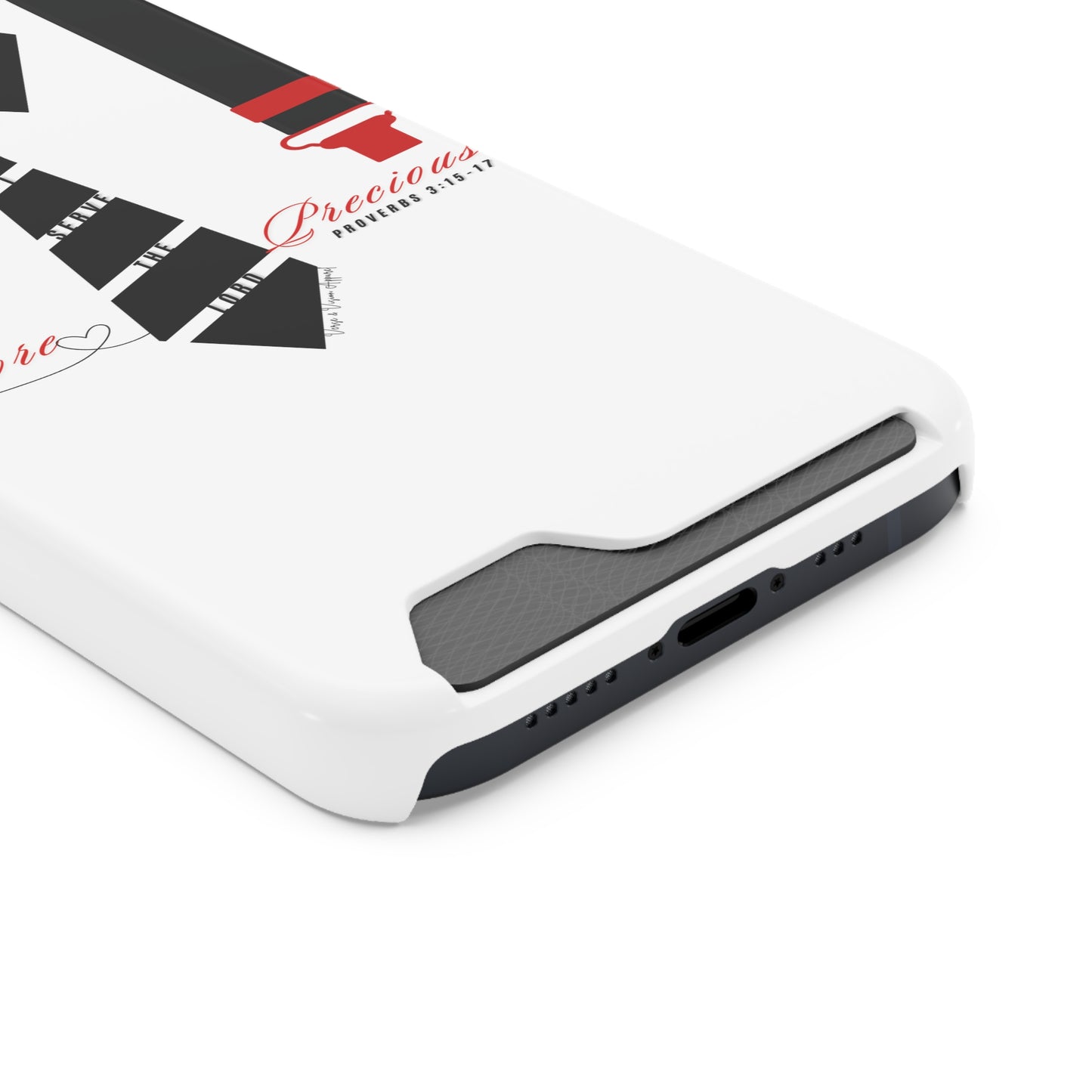 "Ruby, More Precious: Phone Case with Card Holder