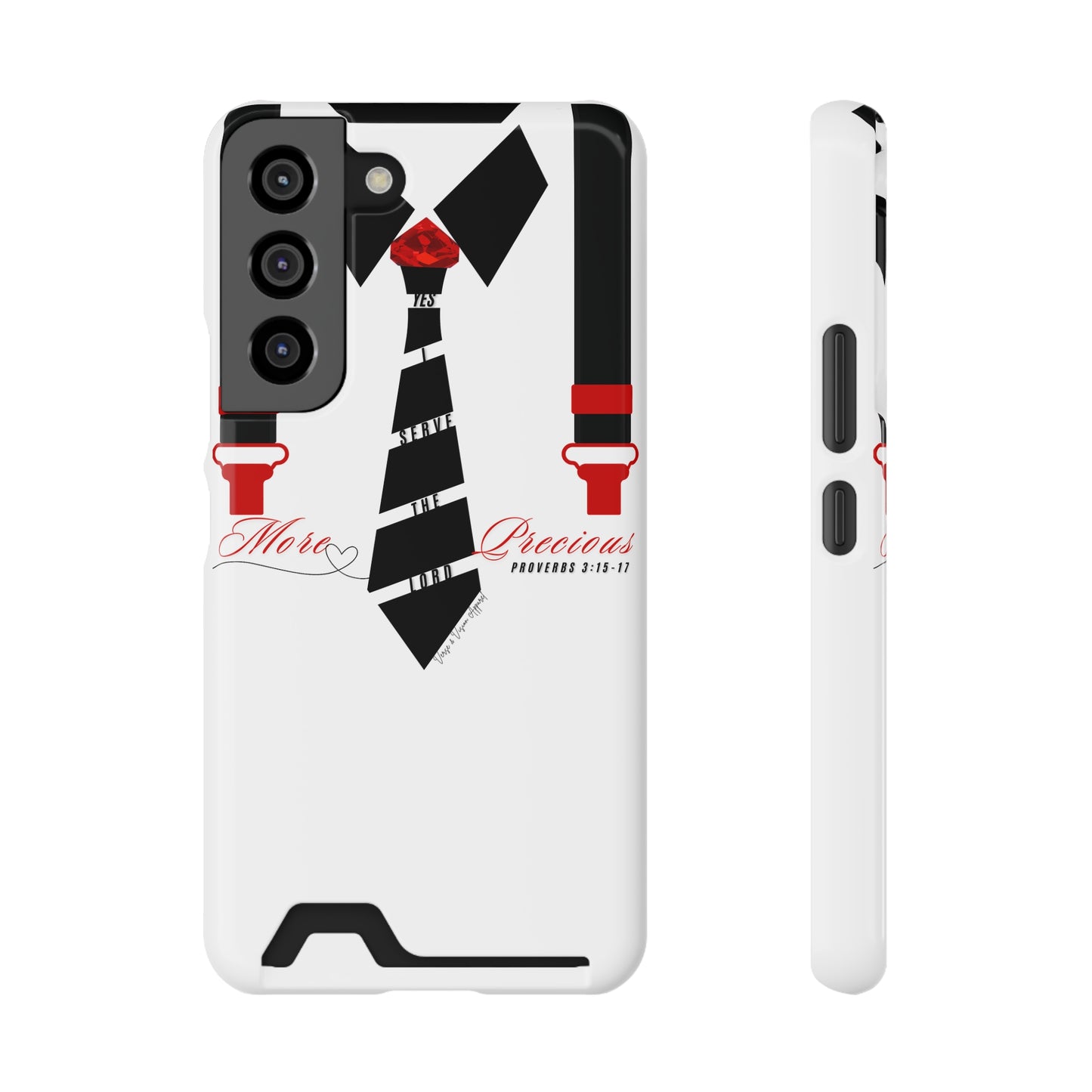 "Ruby, More Precious: Phone Case with Card Holder