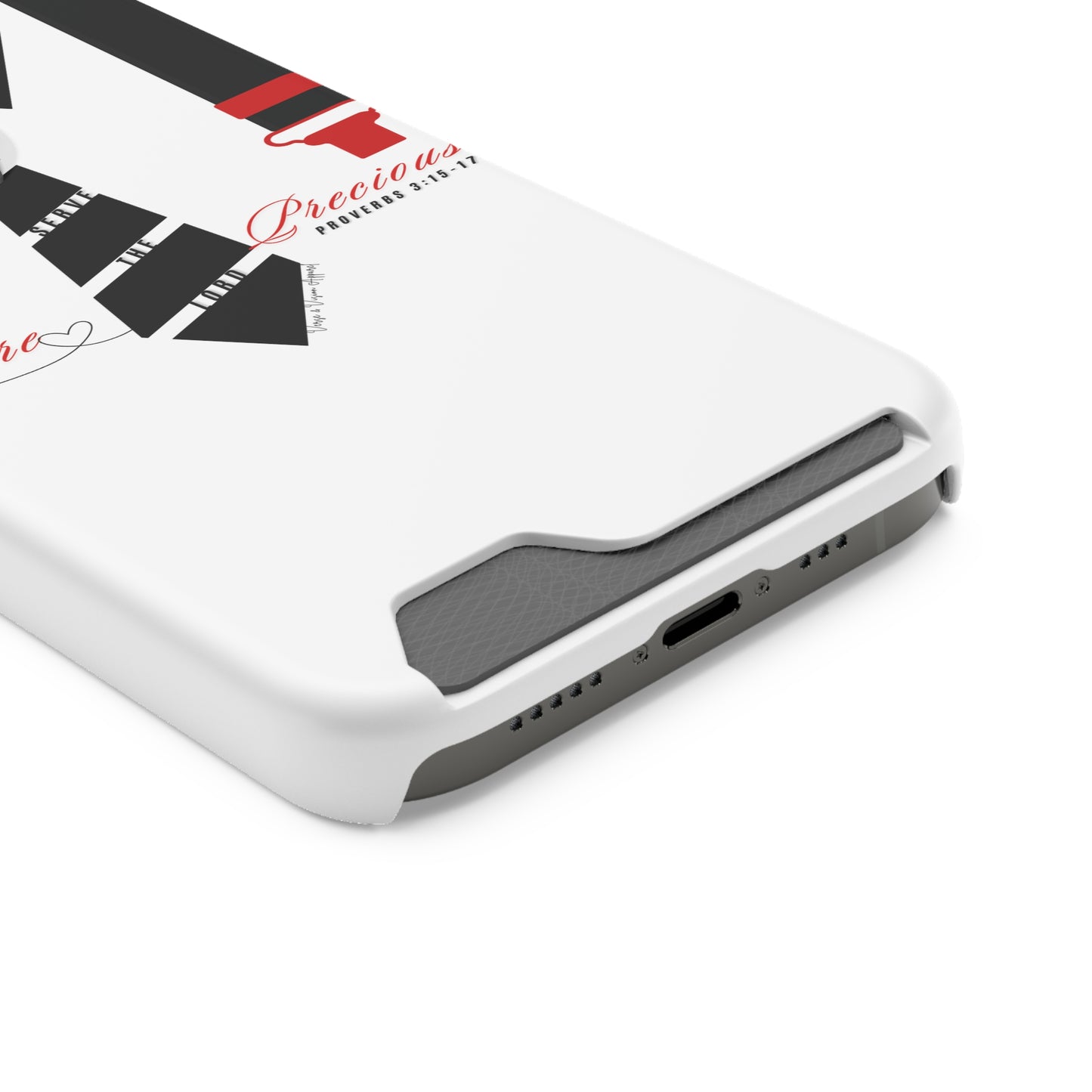 "Ruby, More Precious: Phone Case with Card Holder